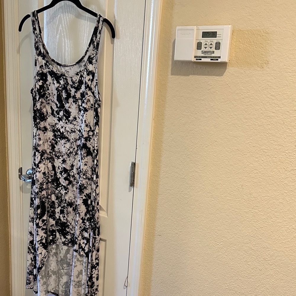 Marc New York Black and White High Low Dress